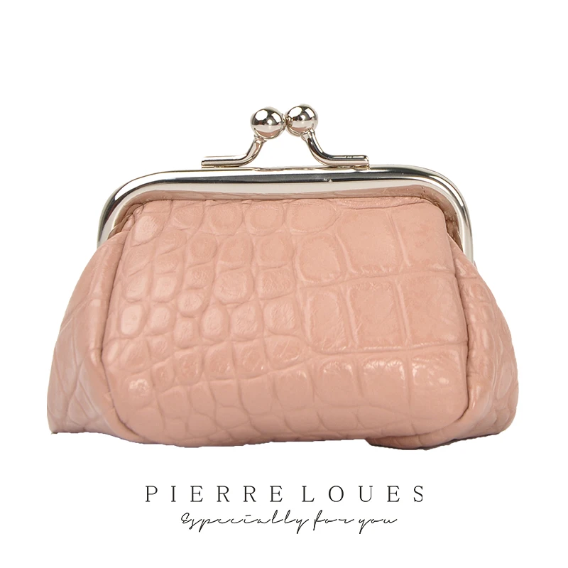 Винтажный Кошелек для монет из кожи Crazy кожаный кошелек на молнии ретро держатель