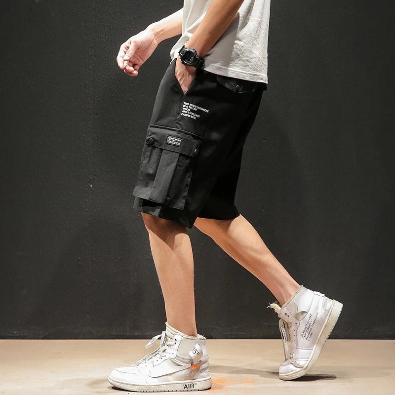 Шорты мужские повседневные с карманами уличная одежда винтажные джоггеры