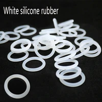 1025pcs o ring seal gasket thickness 3mm od 10 75mm silicone rubber insulated waterproof washer round shape white