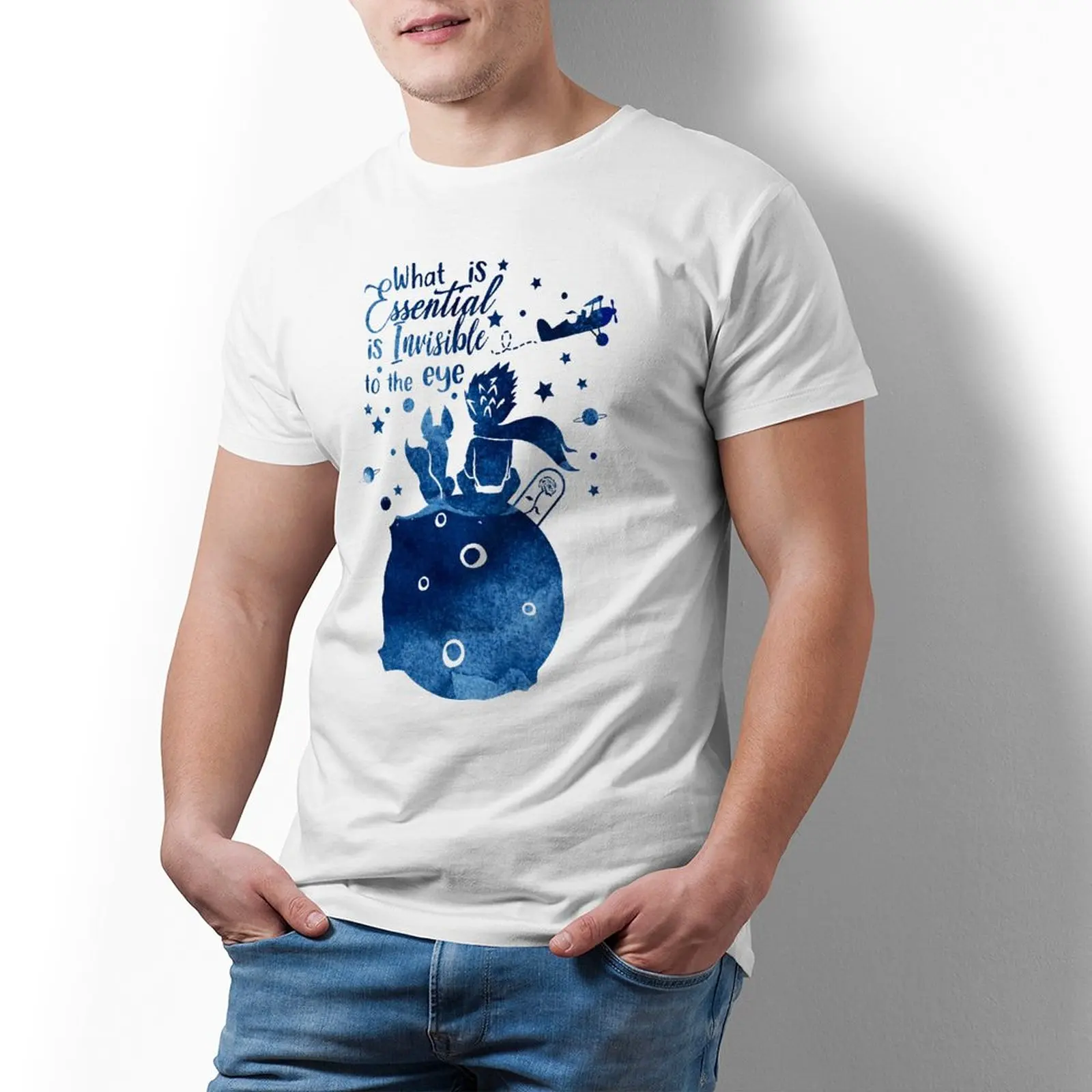 

Little Prince T Shirt Fun Cotton Basic T-Shirt Short-Sleeve Graphic Tshirt 3xl Men