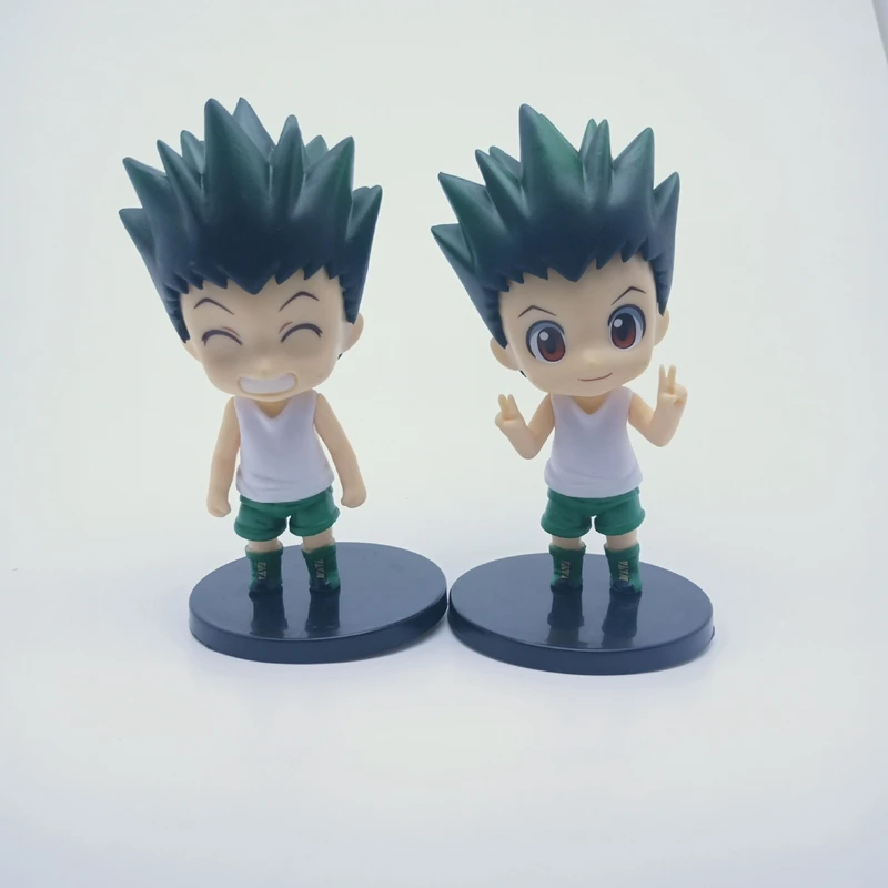 6 шт Hunter x Аниме Рисунок Гон Фрикс хоть Kurapika бригады лидер Kulolo фигурку фигурка