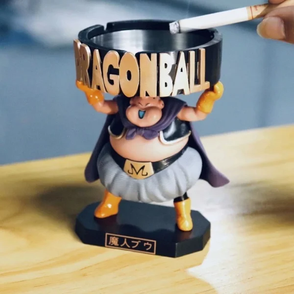 

Dragon Ball Z Buu Boo Figure Majin Buu Fat Cute Standing Tray Ashtray Ver. figura DBZ Boo Goku Collection Model Toy
