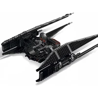 10907 star moc wars kylo rens tie fighter buildig block assembly brick compatible 05127 75179 figures toys for children gifts