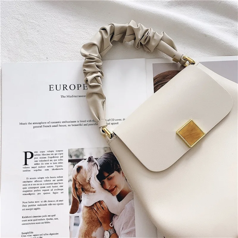 

2021New Bucket Genuine Leather Ladies Hand Bags High Quality Folds Shoulder Bags Fashion Spring Cow Leather Women Crossbody Bags