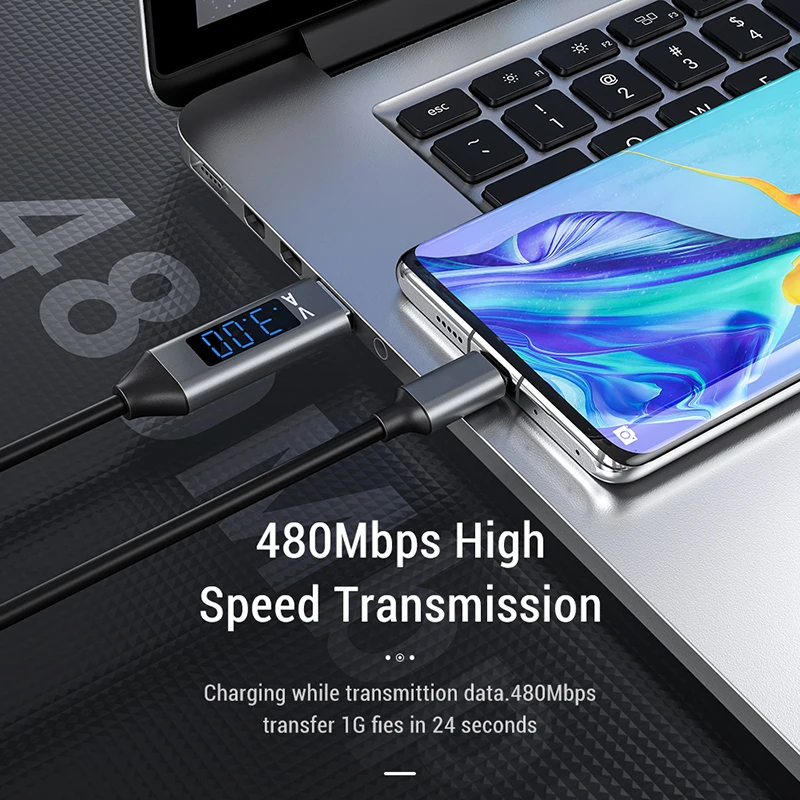 Digital Voltage Display Micro USB Cable Mobile Phone Fast Charging Data Cord For Xiaomi 4 Huawei Android Microusb Charger Wire | Мобильные