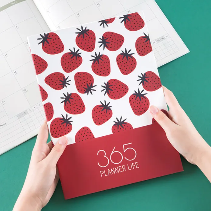 А4 Agenda кактус клубника 2020 ежемесячно для планирования расписания ручной бумажный