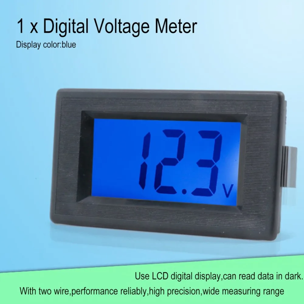 Переменный ток 70 500 в 2 провода ЖК цифровой дисплей Панель вольтметр