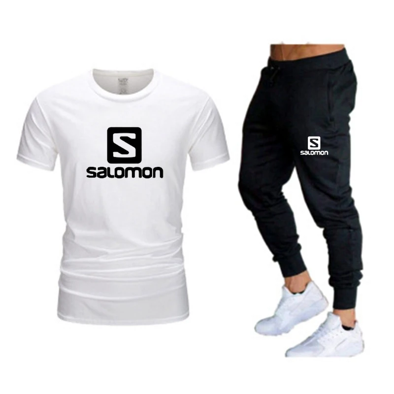 

Men Leisure Brand Tracksuit Set Sportswear Short Sleeve Tracksuit 2 Piece Set Summer 2021
