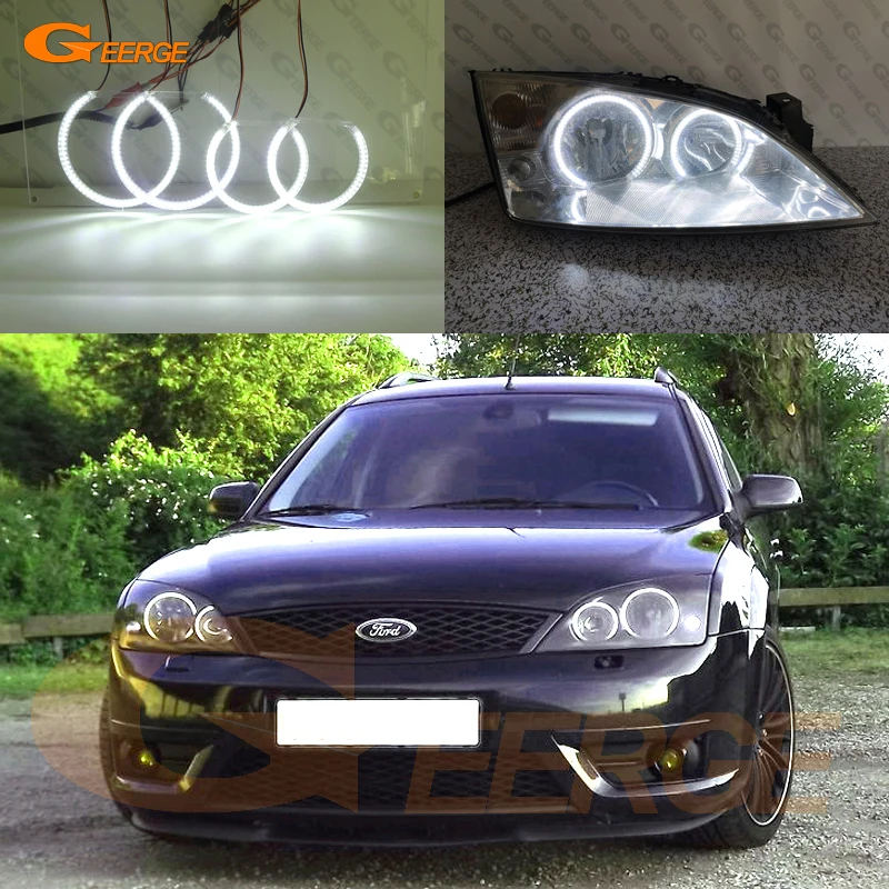 Для Ford Mondeo MK3 2000-2007 салон отличные ангельские глазки Ультра яркое освещение smd комплект светодиодов «глаза ангела»