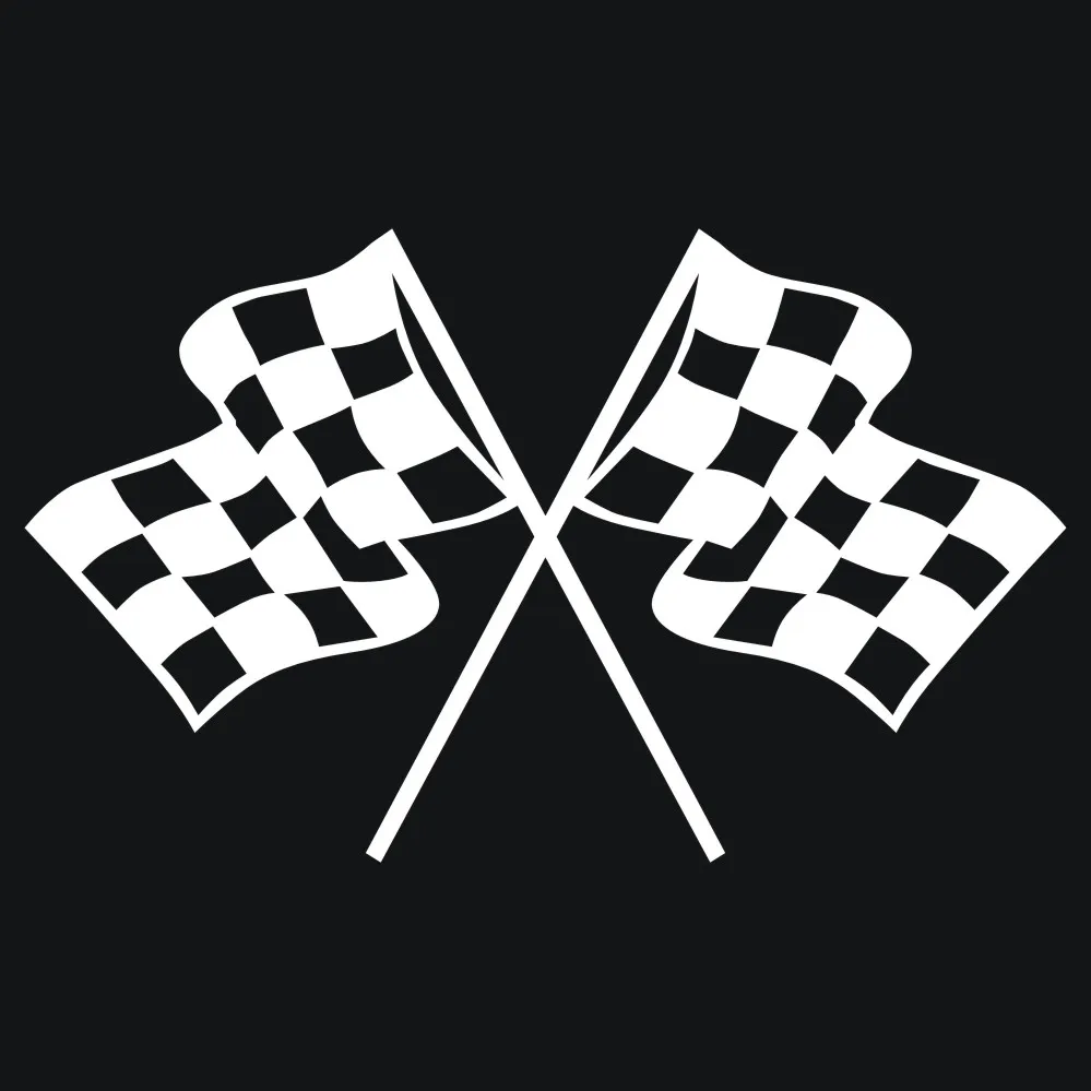 

Персонализированный клетчатый флаг, наклейка на гоночный автомобиль, аксессуары, ПВХ окно, водонепроницаемая наклейка на мотоцикл для JEEP, Van, велосипеда, внедорожника