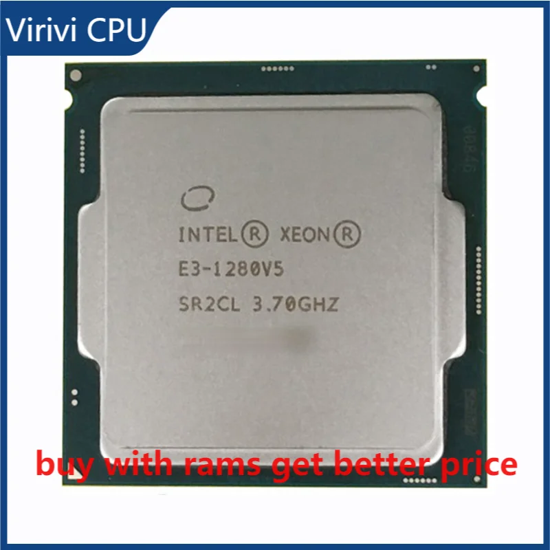 

Original Intel Xeon E3-1280V5 CPU 3.70GHz 8M 80W LGA1151 E3-1280 V5 Quad-core E3 1280 V5 processor E3 1280V5 Free shipping