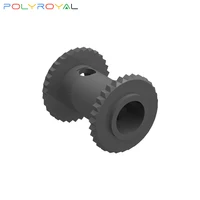 polyroyal building blocks technology parts 2x2 spool shaft dark gray 4211370 10 pcs educational toy for children 2585