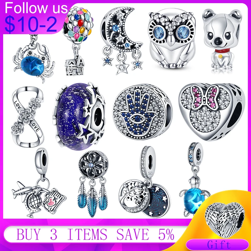 

2021 New Hot Sale 925 Silver Charms Galaxy starry sky Series Charms Beads Fit Original Pandora Bracelet Making Fashion Jewelry