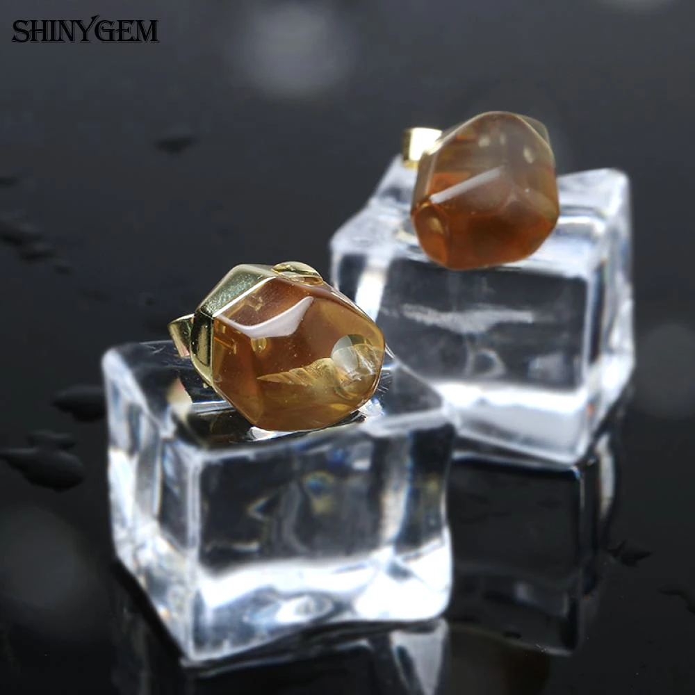 ShinyGem Необычные желтые бриллианты подвеска из чистого прозрачного желтого