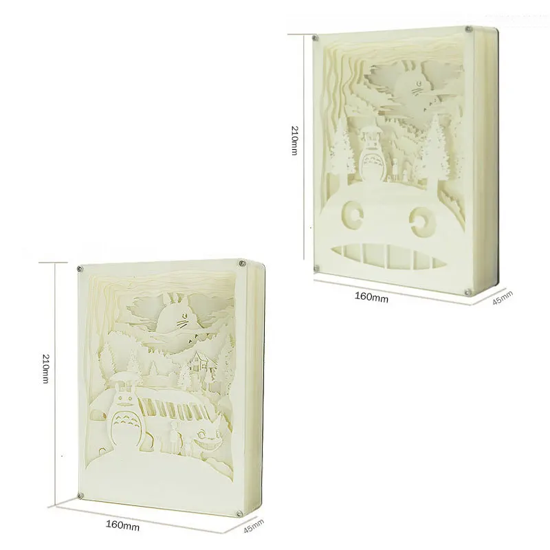 3D Тоторо Рисунок светодиодный ночной Светильник для детский Набор творчества