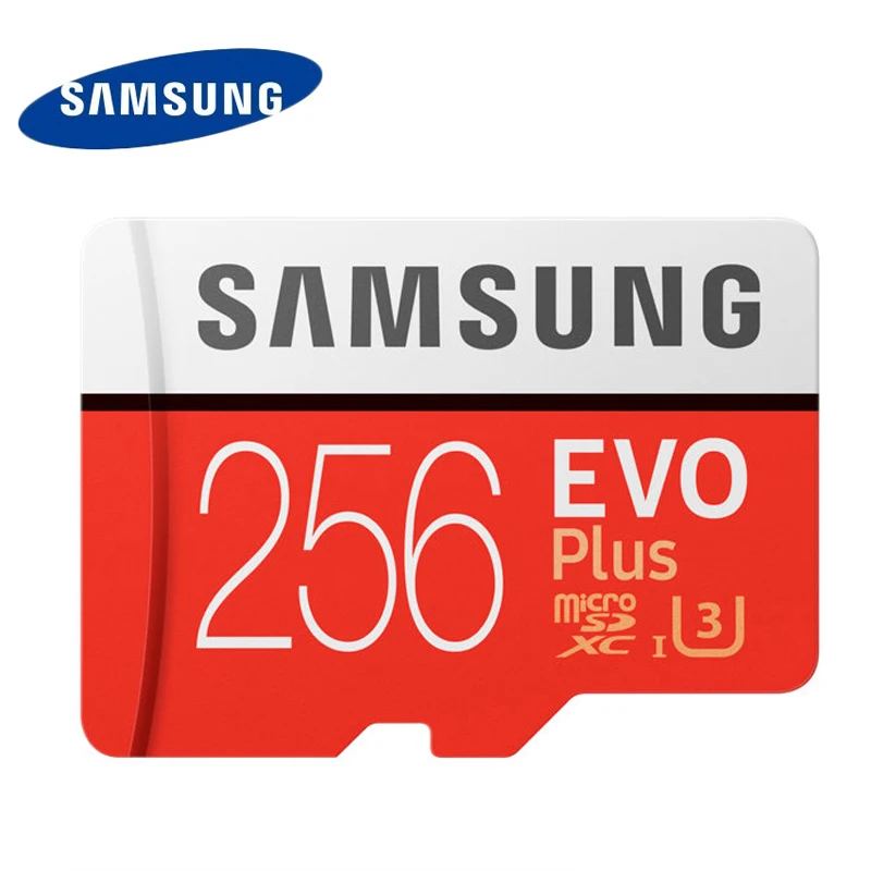 Карта памяти MicroSD SAMSUNG EVO Plus класс 10 128 256 64 ГБ 512 UHS-1 100 Мб U3 4k TF-карта MicroSDXC для