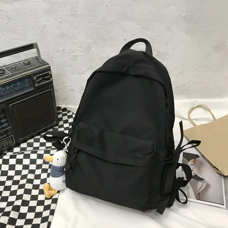 

Men's and Women's Backpacks Solid Color High School Student Schoolbags Men's Travel Backpacks Waterproof Backpacks