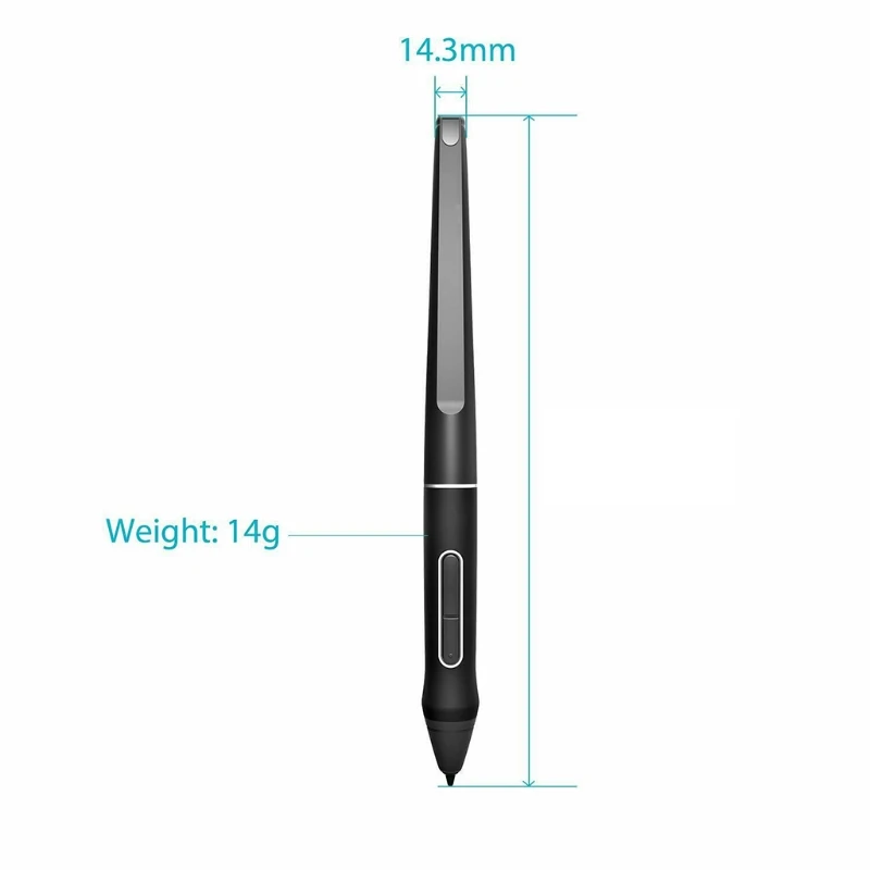 

New Battery-Free Stylus Pen With Two Express Keys PW507 For-HUION Digital Graphics Tablets Kamvas Pro 12 / 13 / 16 / 20