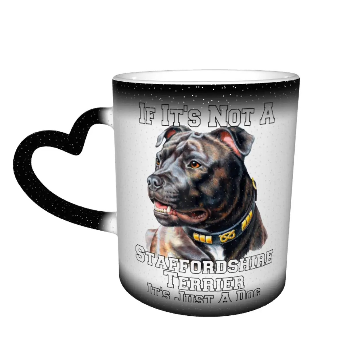 

Staffordshire Bull Terrier Mug Pottery Office Mug Color Changing Wholesale Vintage Cups
