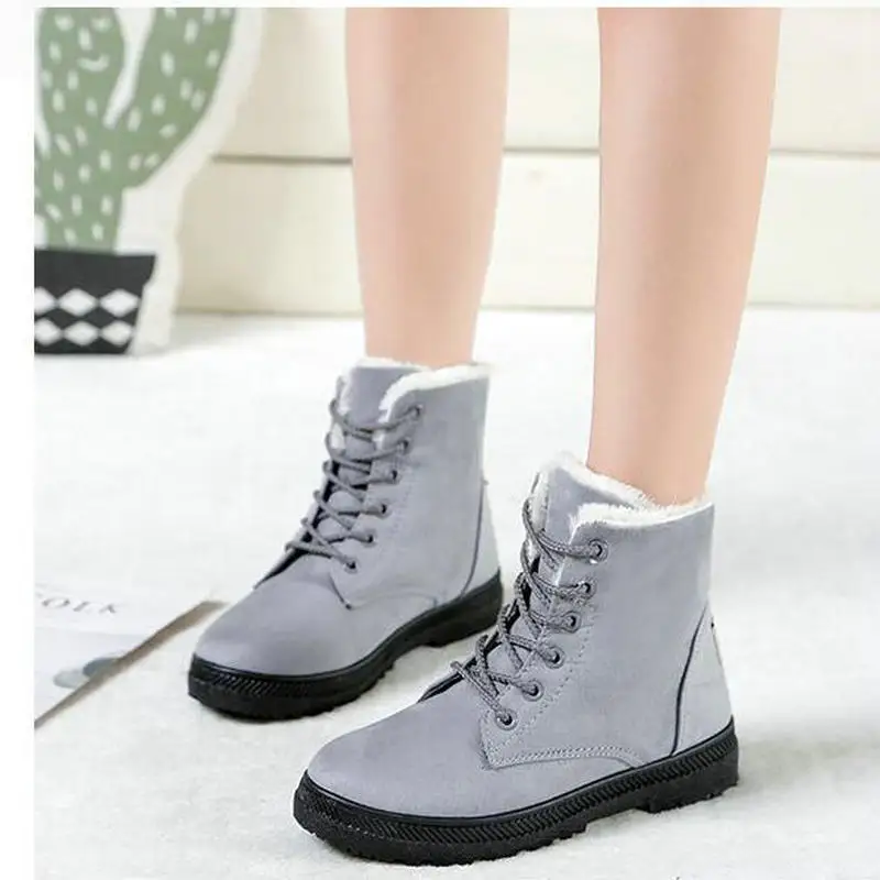 Женские ботинки большие размеры 44 зимние женские зимняя обувь Ботинки на каблуке