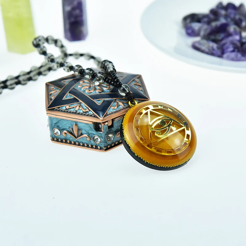Оган кулон Horus глаз все телефонные карты глаза Orgonite энергии камень реики Чакра