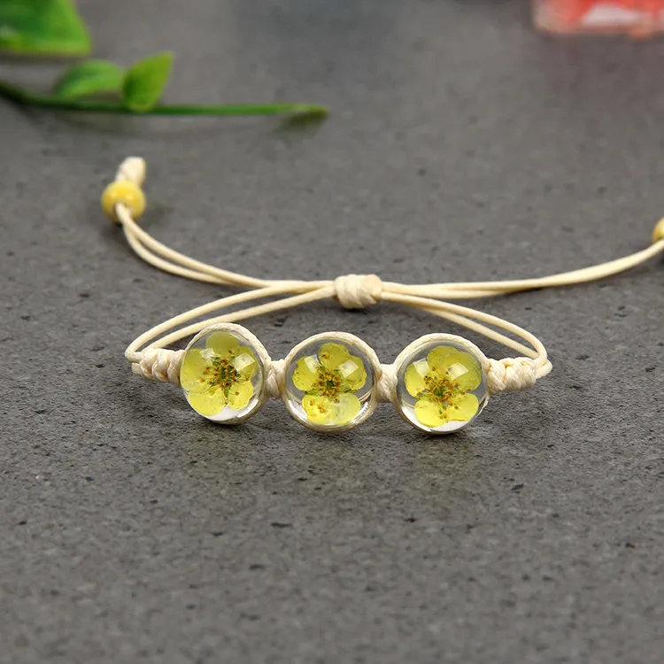 Браслет из натурального белого хрустального камня многоцветный вечный Цветок