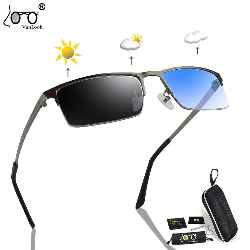 

Photochromic Sunglasses Chameleon Lens Blue Light Blocking Men's Glasses for Computer Women Screen Gaming Protection Eyewear UV