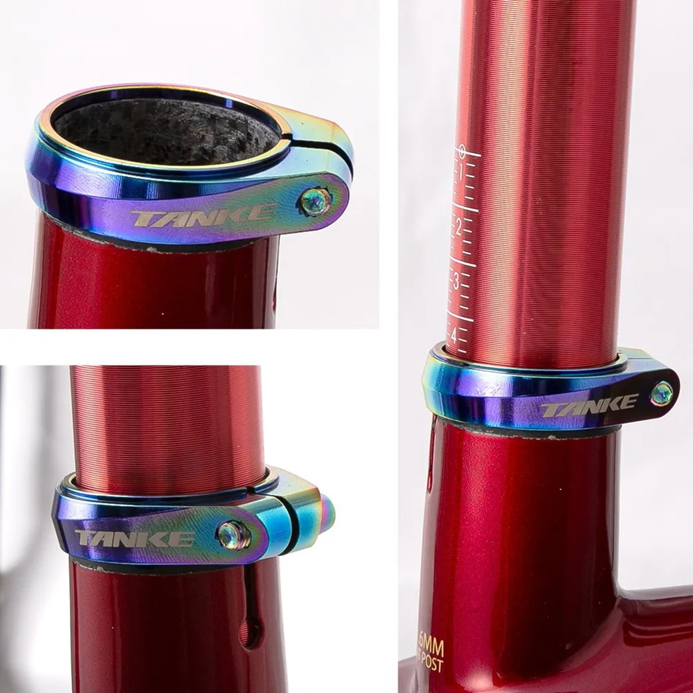 1PC Крепление седла из алюминиевого сплава для горного и шоссейного велосипеда TANKE 31,8 / 34,9 мм, аксессуары для велосипедных сидений Canote Aluminio MTB ON.