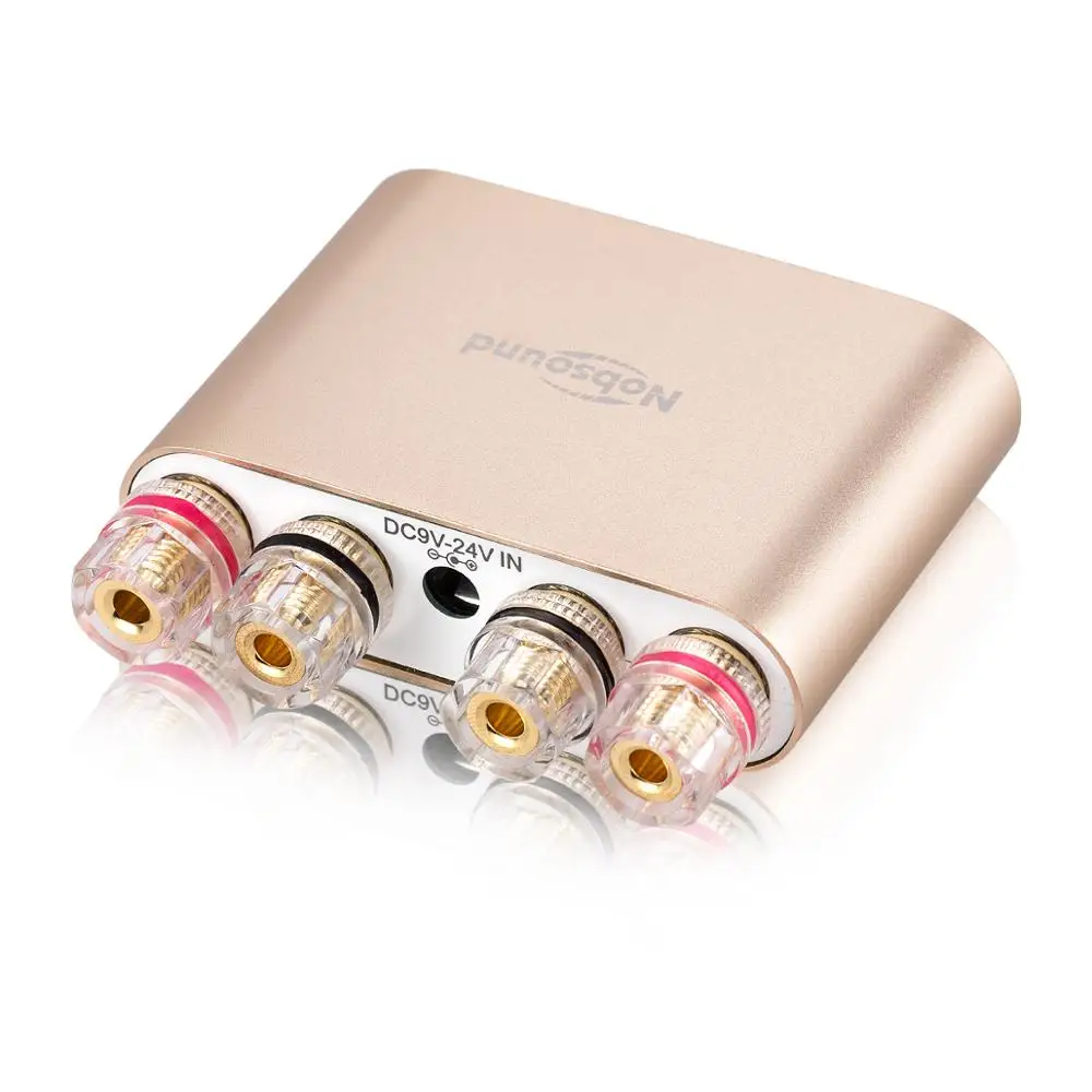 Золотой Новейший Nobsound NS-10G Pro Mini Bluetooth 5,0 DSP цифровой усилитель мощности стерео HiFi аудио усилитель 50 Вт+ 50 Вт - Цвет: Золотой