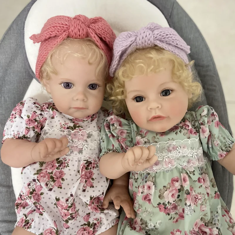 22-дюймовые готовые куклы Новорожденные принцесса маги и Сюэ окрашенные милые
