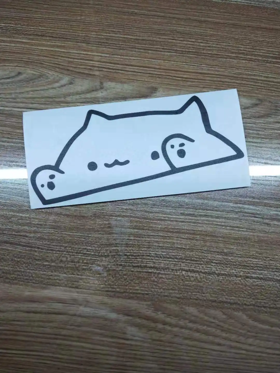 Наклейка Bongo Cat для автомобиля забавная виниловая наклейка на окно ноутбука