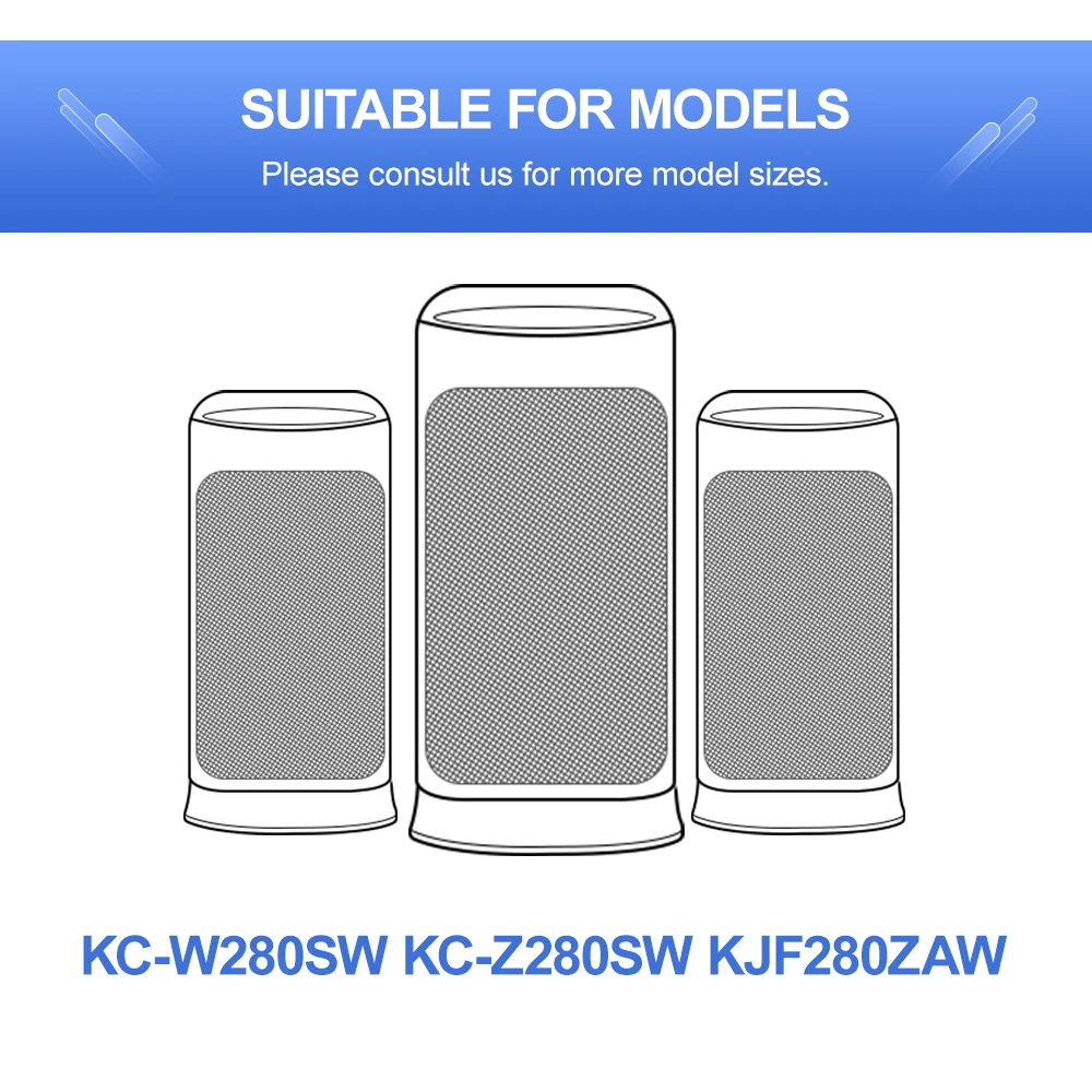 HEPA фильтр для сбора пыли из FZA51HFR/FZ-200HFS для sharp KC-A50EUW KC-W280SW KC-BB30-W KC-CD30-W KC-WB3-W Воздухоочистители