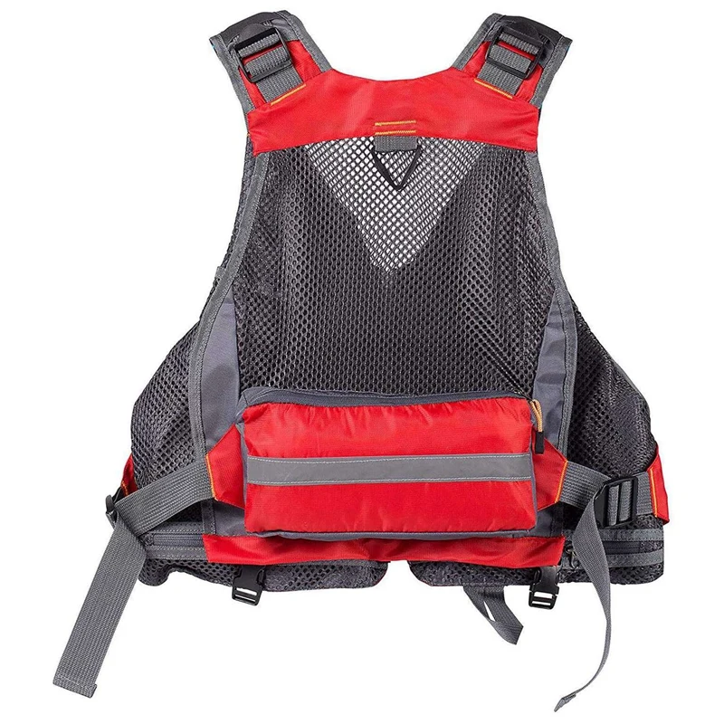 Сетчатый жилет для ловли нахлыстом спасательный регулируемый ремень мужчин и