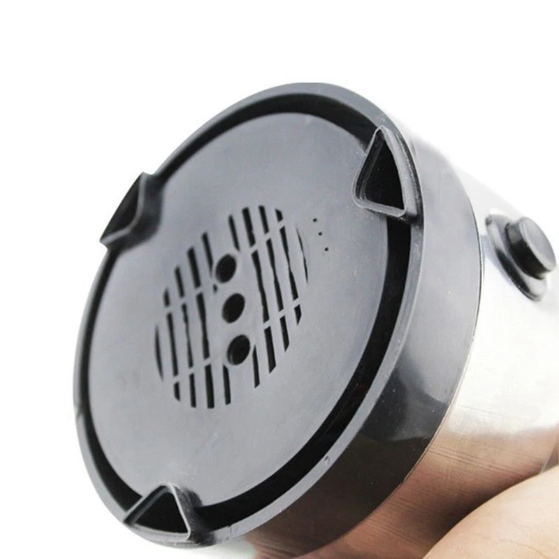 

Coffee Mill 220V Stainless Steel Mill Grind EU Plug with 3 Pcs Tall Food Storage Cylinder