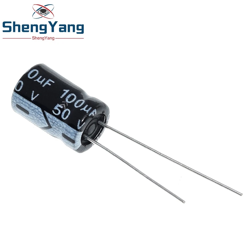 

50PCS Higt quality 50V100UF 8*12mm 100UF 50V 8*12 Electrolytic capacitor