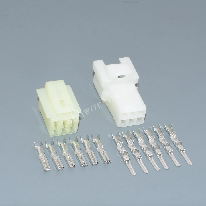 shhworldsea 5/30/100sets kit 2.3mm 6p 6way male female socket auto wire harness connector 6090-1149 6090-1218 | Автомобили и
