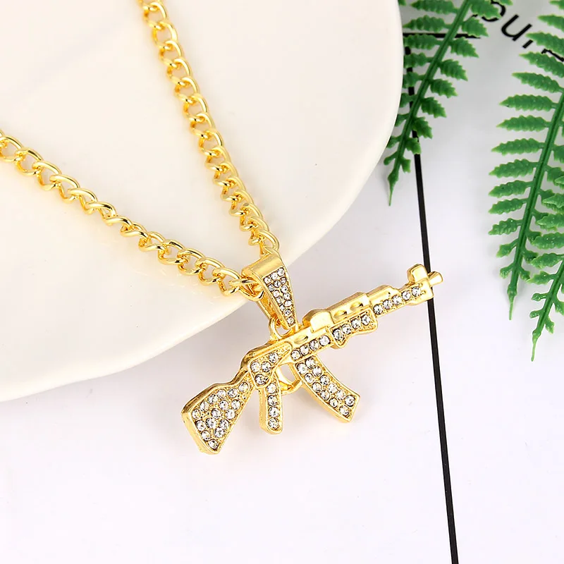 Новый Золотой цвет звенья цепи кулон ожерелье для мужчин номер доллар знак