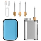 Портативный Перезаряжаемый паяльник, беспроводной паяльник с аккумулятором USB, 1 Вт-75 Вт, регулируемый паяльник высокой мощности