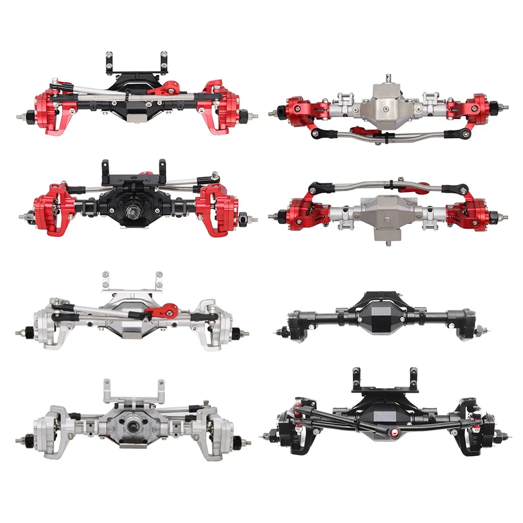 

Metal Voor En Achter Portal As CNC Aluminium Geanodiseerd Voor 1/10 Rc Rock Crawler Axiale SCX10 90046 90047 Car upgrade parts