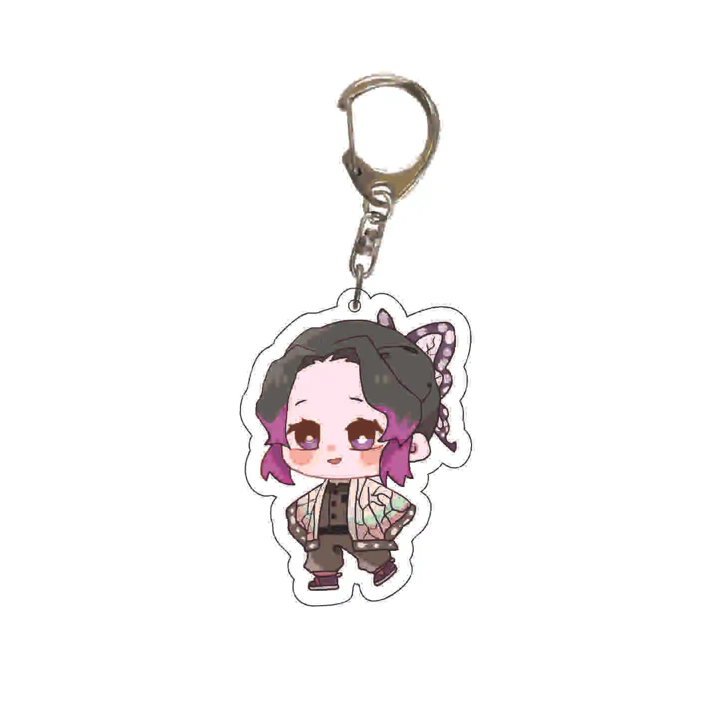 

Hot Anime Demon Slayer Kimetsu No Yaiba Kamado Tanjirou Cosplay Prop Keychain Kamado Nezuko Acrylic Lovely Key Ring Fans Gift
