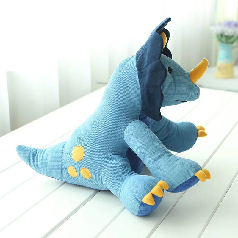 Трицератопс Динозавр Дракон Мягкие плюшевые игрушки для детей мультфильм