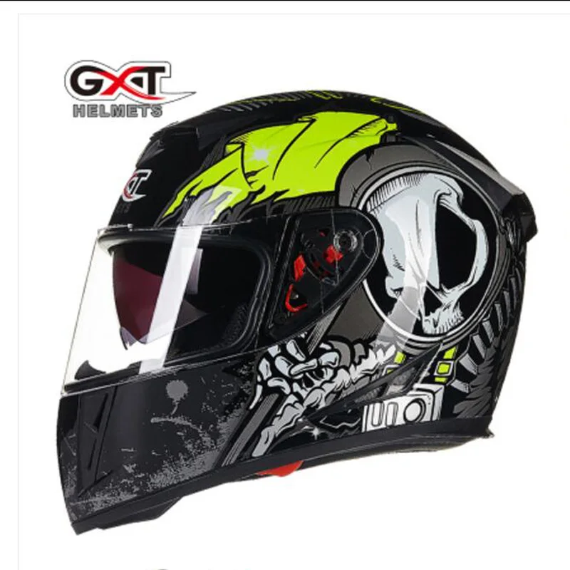 2019 New Knight protection GXT Full Face safety Motorcycle Helmets G358 Double lens Motorbike Helmet made of ABS PC Visor Lens | Автомобили