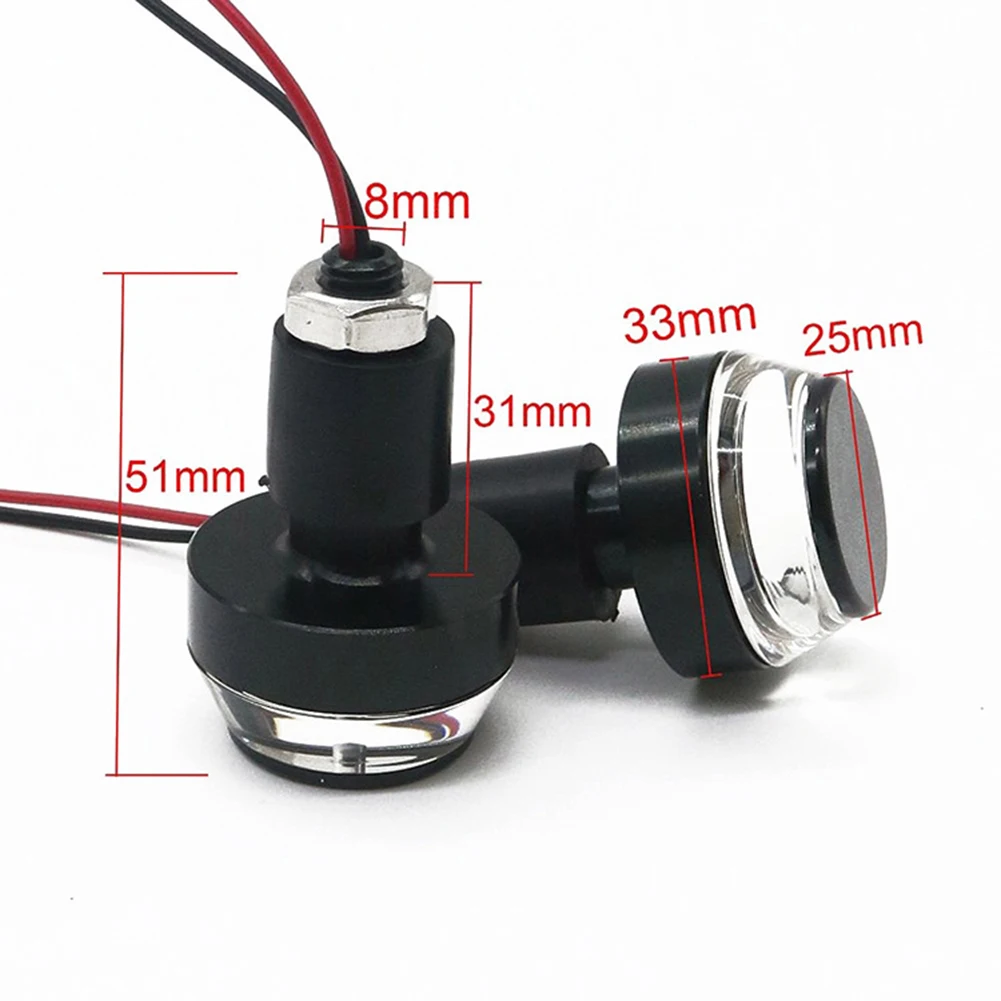 Аксессуары для мотоциклов рукоятка на руль сигнальные огни поворота 12 В заглушки