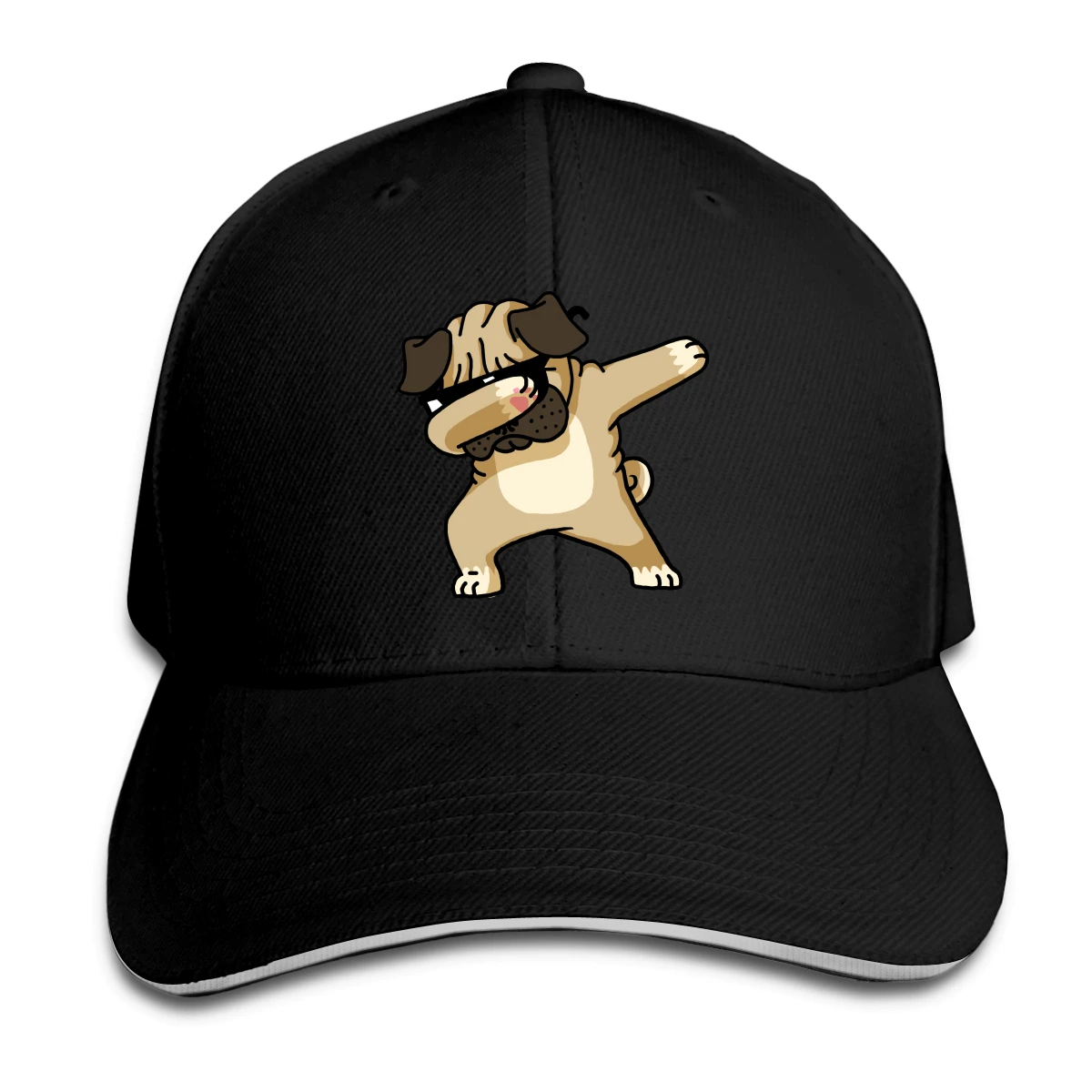 

Dabbing Pug Hat Baseball Cap for Men Women Fashion Adjustable Sun Hat