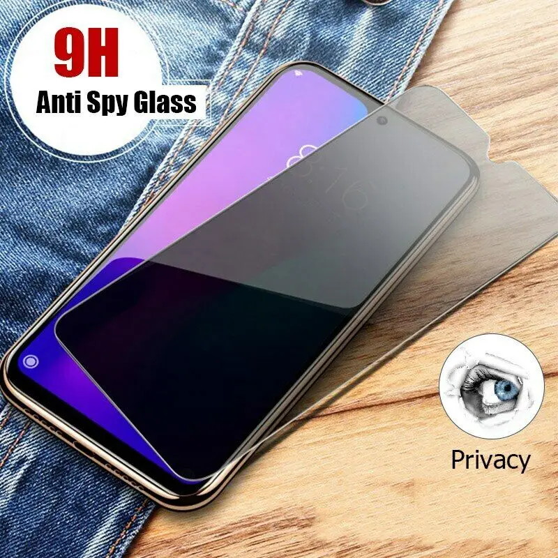 

9H Anti-spy Privacy Tempered Glass Film Cover Screen Protector Anti Peeping Guard Saver For LG Q60 LG ARISTO 5 LG PHOENIX 5