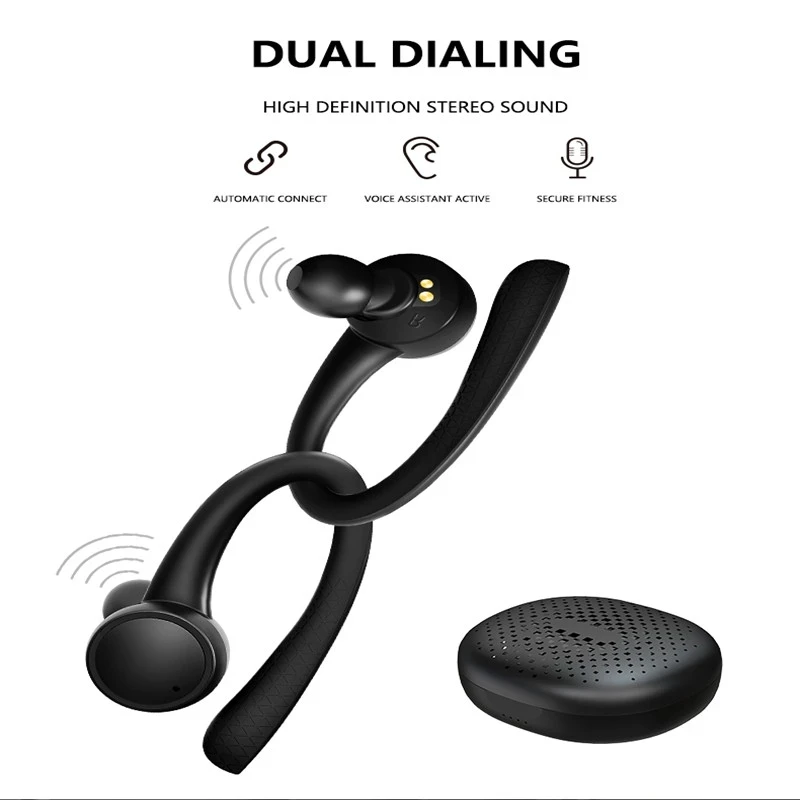 

T7 Pro Bluetooth Earphone Wireless Headphone With Mic Waterproof Sport Earbuds Auto Pairing Headset For Huawei Iphone Xiaomi TWS