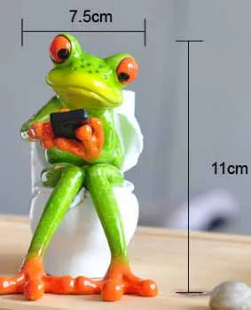 Украшение дома новый фигурка лягушки пикантные современные смолы домашняя