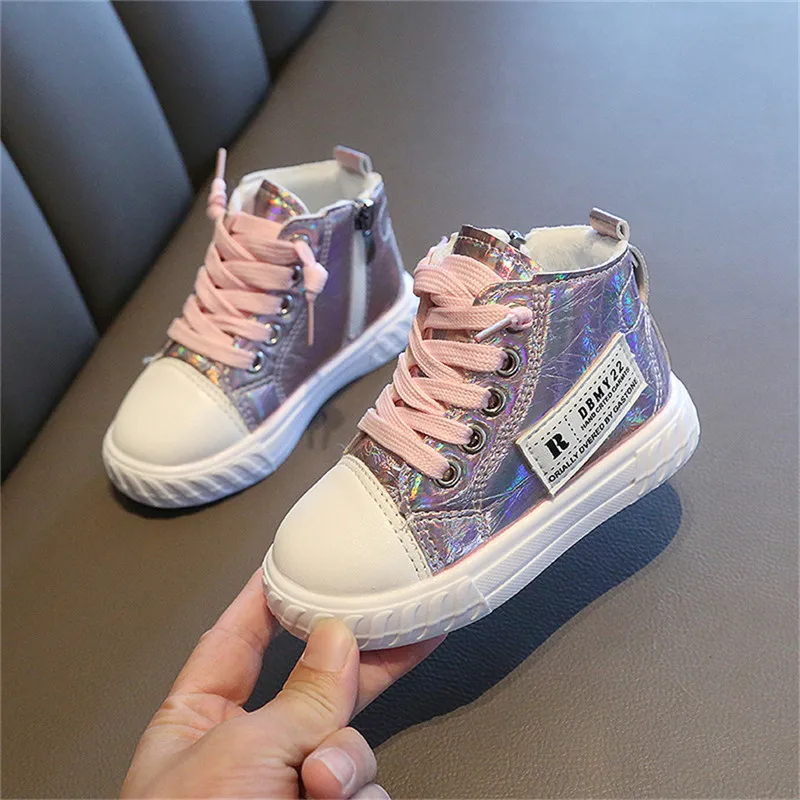 

Baby Shoes 2021 Spring Antiskid Sports Shoes Shoes for Toddler Boys Girls Fashion Comfortable Leather Martin Boots Kids Sneakers