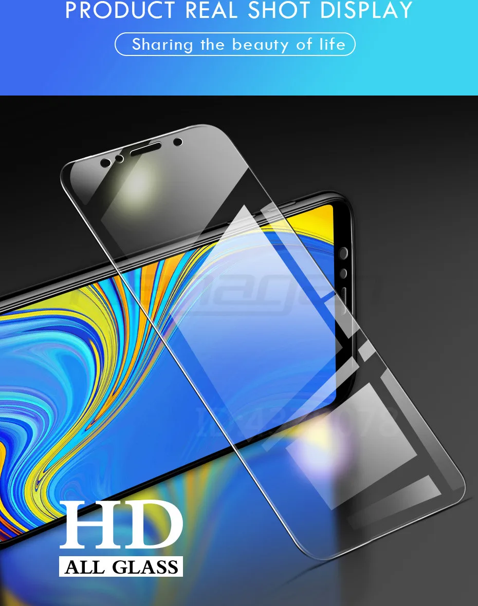 3 шт. закаленное Стекло для samsung Galaxy A20 A30 A40 A70 A50 A20E Экран защитная пленка 9H 2.5D Стекло на samsung J4 J6 плюс A7 A9