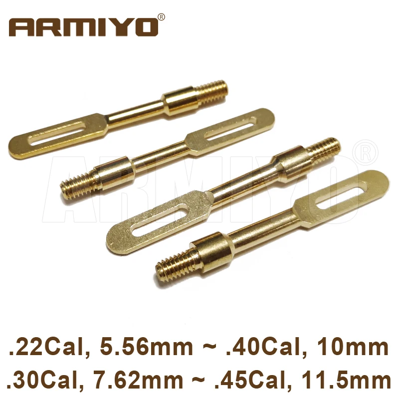 Armiyo .22Cal .30Cal .40Cal .45Cal пистолет для чистки патчей держатель из твердой латуни